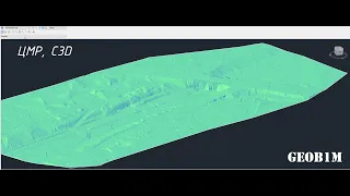 Цифровая модель рельефа из Agisoft Metashape - в Civil3D - в Revit