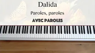 Dalida - Paroles, paroles (avec paroles) - Piano