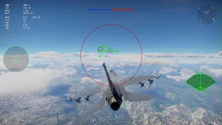 War Thunder F16 BVR kill AIM 7 M