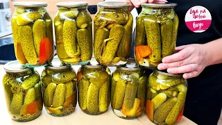 Pickled cucumbers this way ONLY, no other methods! Crunchy WITHOUT horseradish and sterilization!