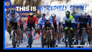 "A Rollercoaster Of A Road!" 😮 | A Dramatic Photo Finish At Stage 2 of Tirreno-Adriatico | Eurosport