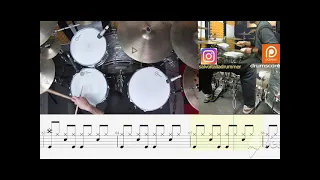 SIMPLY RED - SUNRISE , Drum Score , Cover , Sheet , Tab , Tutorial , Notation , Chart