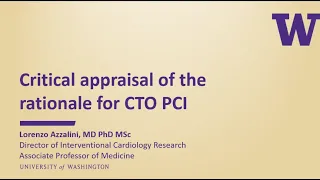 Critical appraisal of the rationale for chronic total occlusion percutaneous coronary intervention