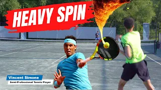 How To Hit A Forehand With HEAVY SPIN Simplified