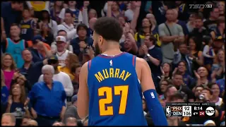 Jamal Murray HYPES UP the Crowd - Suns vs Nuggets Game 1