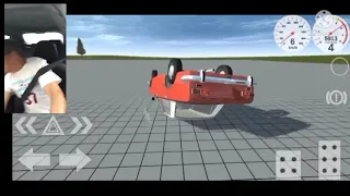 Singing man car crash in (simple car crash physics demo).