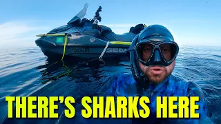 Freediving in Great White Shark territory from my SeaDoo Explorer Pro!