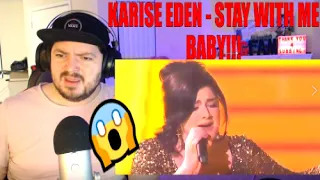 KARISE EDEN - THE VOICE - SINGS 'STAY WITH ME' - LORRAINE ELLISON'S CLASSIC [REACTION]