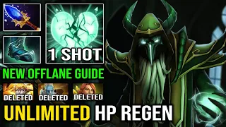 NEW Pro Offlane Guide - 15Min Greaves Unlimited HP Necrophos Instant 1 Shot EZ MMR Dota 2