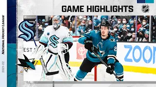 Kraken @ Sharks 2/27 | NHL Highlights 2022