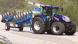 Пахота. Оборотные плуги. New Holland. CASE IH