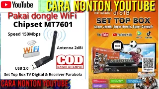 Cara Nonton YouTube di STB SUPER HD 168 Gol Harimau pakai USB dongle WiFi