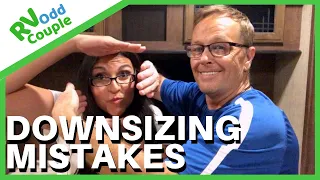 Mistakes Downsizing to an RV (How to minimize Your Stuff) RV Life