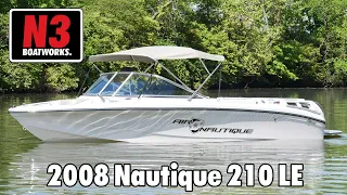 2008 Nautique 210 LE - Silver Cloud - On Water || N3 Boatworks