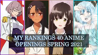 My Ranking 40 Anime Openings of Spring 2021