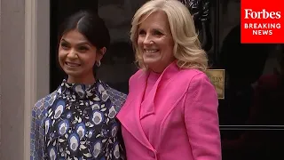 First Lady Dr. Jill Biden Meets With Akshata Murthy At 10 Downing Street
