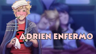 ADRIEN ENFERMO (PELICULA COMPLETA) | Miraculous Ladybug Comic Español.