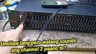 DBX 231 Graphic Equalizer || walang sounds output ang channel B