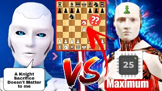 Stockfish Sacrificed his Knight in the Opening Against Chess com Maximum Engine in Hindi