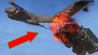 GTA 5 Emergency Landing at the Airport , Airplane lost Cargo