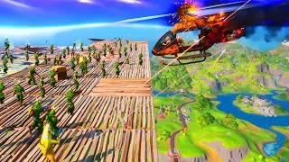 Zrobiliśmy SKYBASE w 80 OSÓB! Największy SKYBASE w FORTNITE! (I dostaliśmy bany...)