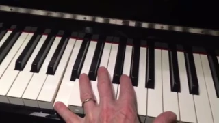 Simple left hand piano blues patterns