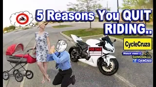 5 Reasons Why People QUIT Riding a Motorcycle and How to Overcome Them | MotoVlog