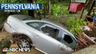 Rescue crews search for missing motorists swept up in deadly Pennsylvania flash flooding