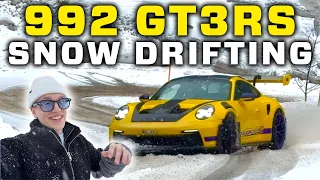 PORSCHE 992 GT3RS PLAYING IN THE SNOW! THE PERFECT WINTERCAR?