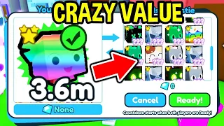 What Do People Trade for a RAINBOW BLUE BIG MASKOT in Pet Simulator X