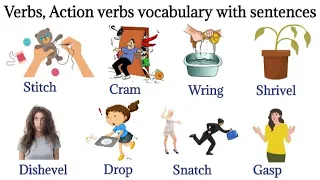 Action Verbs in English With Sentences | Daily Use Action Verbs | Body Movement vocabulary