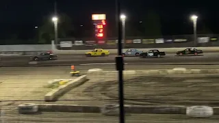 Spectator Heat Race 2 (track tire gets hit and stuck under a car, part1-25-31-2024 Sycamore Speedway