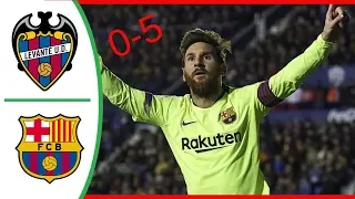 Levante Vs Barcelona 0-5 🔥 - Extended Highlights (English Commentary) HD 2018