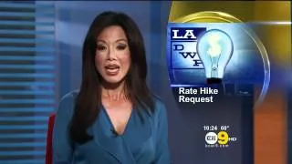 Sharon Tay 2012/04/04 KCAL9 HD; Blue dress