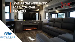 Join The Flipping Nomad LIVE from the Hershey RV Show as they look at the new Cougar 320 RDS !!