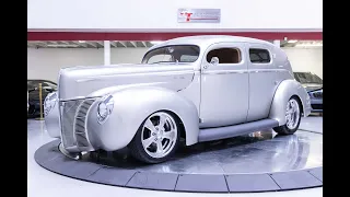 1940 Ford Sedan Deluxe Custom RestoMod Startup, Engine, Exhaust | For Sale at GT Auto Lounge