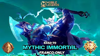 Namatin Mobile Legends Franco Only - Road To Mythical Immortal PART 2