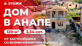 КУПИТЬ ДОМ В АНАПЕ ОТ ЗАСТРОЙЩИКА! Со всеми коммуникациями!  Недвижимость Анапы!