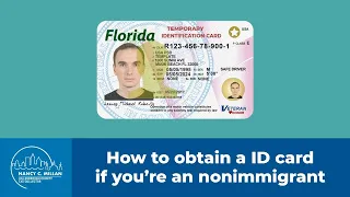 How to obtain an identification card if you're a nonimmigrant.