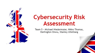 UMUC CYB 670 Team 5 Cybersecurity Risk Assessment