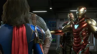 Marvel's Avengers 100% Ending Cutscene (with MCU skins)