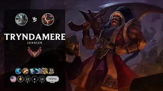 Tryndamere Jungle vs Rumble - NA Grandmaster Patch 12.18