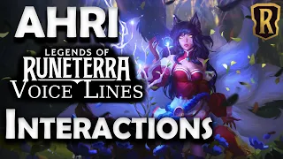 Ahri - All Voice Lines  | Legends of Runeterra Voice Lines