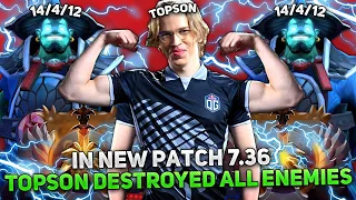 TOPSON DESTROYED ALL ENEMIES on STORM SPIRIT in NEW PATCH 7.36!