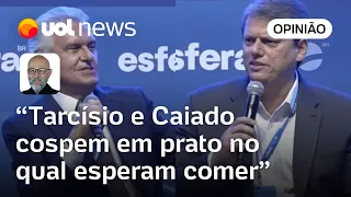 Josias: Tarcísio e Caiado disputam herança do bolsonarismo e cospem em prato no qual adorariam comer