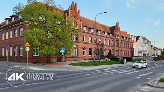 Olsztyn, Poland 4K Walking Tour - spacer po pięknym mieście w sercu Warmii