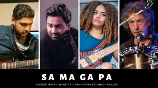 SA MA GA PA -Abhijith & Sandeep ft.Simon Phillips Drums & Mohini Dey Bass Guitar New Song|FusionJazz
