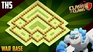 NEW INSANE TH5 WAR/TROPHY Base 2018!! COC Town Hall 5 (TH5) War Base Design - Clash of Clans