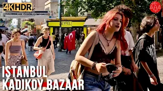 Istanbul Turkey  Heart Of Asian Side Kadıköy Bazaar, Shopping Streets |Walking Tour 4K