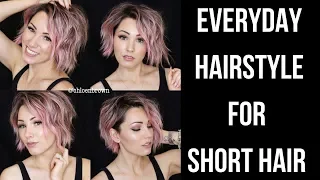 EVERYDAY HAIRSTYLE || SHORT HAIR